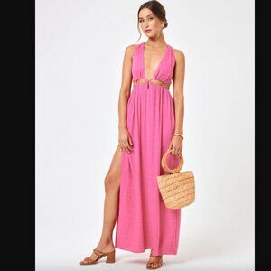 L*Space X Hannah Montazami Rafael Coverup Dress - NWT Pink